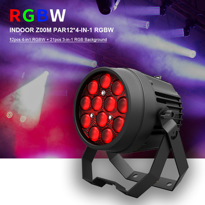 12x10W Powerful Disco Lights DMX 512 Sound Activated LED Par Can Stage Lights