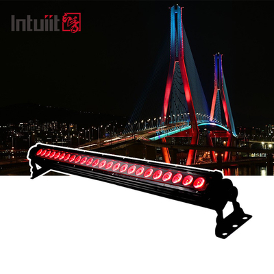 24pcs Led Wall Wash 20X9W Outdoor Lighting Bar 3in1 With Dmx Lights For Building Exterior