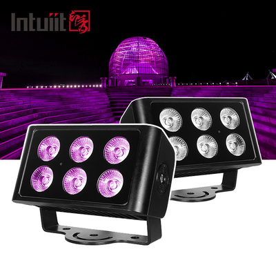 6x5W 4in1 Outdoor Dmx Rgbw IP65 Led Wall Washer Led Flood Light