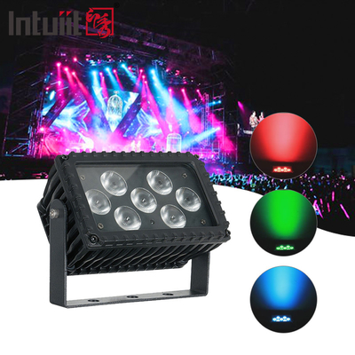 7x3W RGB Outdoor Led Flood Light 25 Degree Wall Washer DMX Control