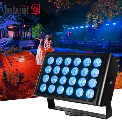 Waterproof IP65 City Color DMX512 24x10w RGBW Outdoor Led Wall Washer Flood Light