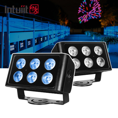 Building Facades 6x5W IP65 LED Architectural Decorative Light Narrow Beam Lamp Square Outdoor Spotlight Floodlight