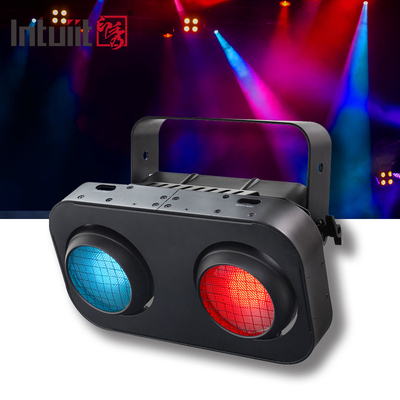 Stage Audience Light 2-eye RGBW 4in1 Led Cob Blinder 200W For Disco Stage Lights