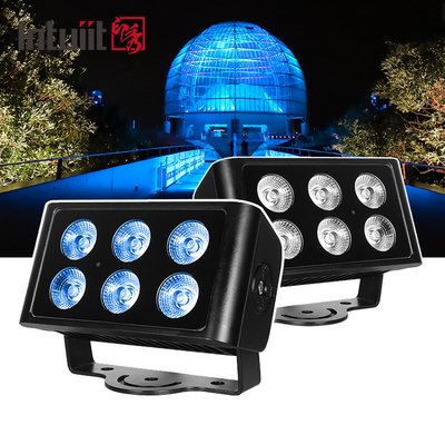 6x5W 4in1 RGBW LED DMX Wall Wash lights IP65 outdoor LED city color light Stage Performance DJ Party Light