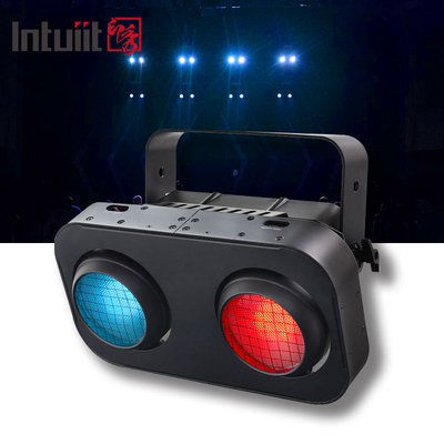 200W 2in1 Eyes LED COB Audience Lights For DJ Disco Bar Club Ring Stage Blinder Lights