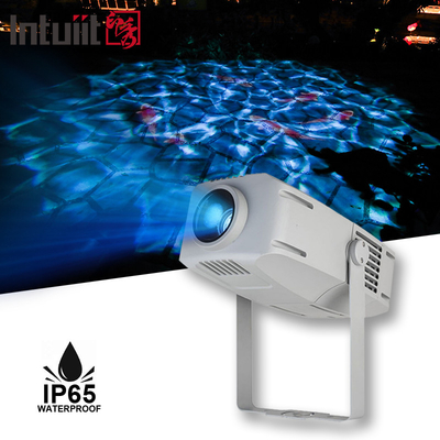 Outdoor Waterproof 400W LED Logo Projector Light IP65 For Landscape Projection Gobo Ocean Water Wave Blue Dynamic Ripple Effect