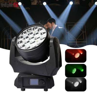 LED Stage Light 19x10W DMX RGBW 4in1 Zoom LED Wash Wall Moving Head Light For DJ Bar Disco Club Concert