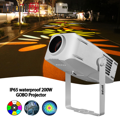 200W Custom Gobo Projector Ip65 High Brightness Advertising Led Outdoor Christmas Gobo Logo Projector Advertising Lights