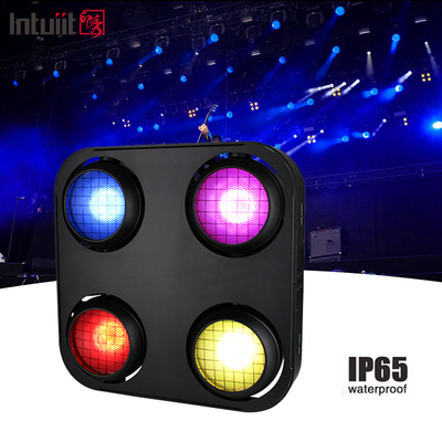 IP65 2in1 Amber & Warm White Waterproof Cob Stage Blinder Light 4x90W 4Eyes Audience Dmx512 LED COB Blinder Light