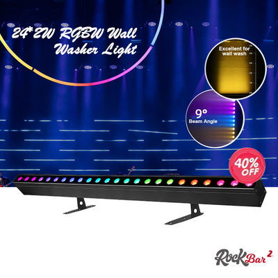 Wash Light IP20 DMX512 Advanced Smart Music Solution 24*2W RGBW LED Lights Linear Bar Wall Washer