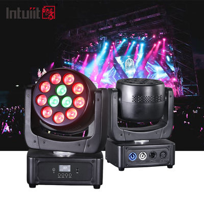 12x8W RGBW LED Moving Head Wash Stage Light Disco Party Beam Effect DMX Control for Night Theme Park