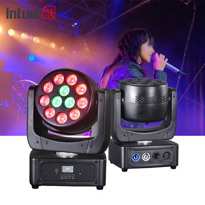 12*8W Moving Head LED DJ Light RGBW Wash Beam DMX512 Sound Activated Stage Lighting for Weddings Disco Parties
