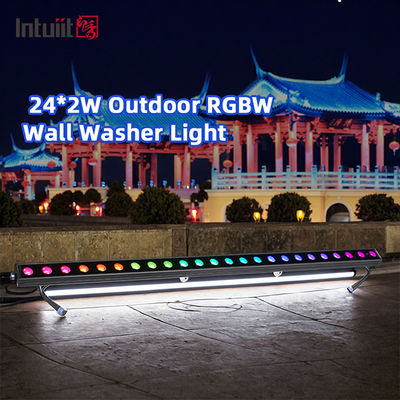 24*2W LED Washer Wall Light Outdoor IP65 Waterproof RGBW Colorful Building Wall Washer Lights