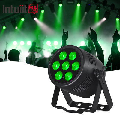 Outdoor Waterproof LED Par Lights 7x20W RGBWA UV 6in1 LED Light DMX Control Stage Light DJ Equipment Disco Lighting for Party, Club, Bar, Wedding, Halloween Decorations