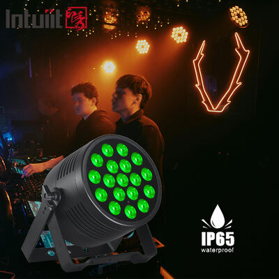 High-efficiency Waterproof 18x20w LED Stage Par Light DMX512 Control Rgbwa UV Wedding DJ Booth Energy Saving Design