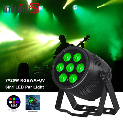 LED 7*20W RGBWA-UV 6-IN 1IP65 Waterproof Par LIightsMX Control Outdoor Stage Par Light for theme park