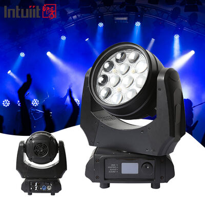 Hot Sale LED Moving Head Wash Light 12x10W RGBW 4in1 DMX512 Professional Stage Dyeing Lamp for Wedding Party KTV
