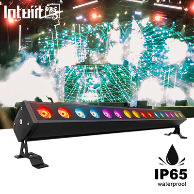 IP65 Outdoor 16x5W RGBW 4-in-1 LED Linear Wall Washer Bar Light DMX512 Stage Architecture Wash Lighting