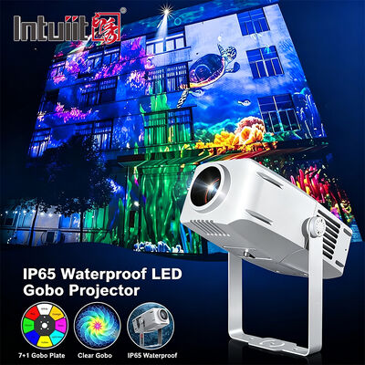 LED Logo Gobo Projector 400W IP65 Outdoor DMX512 Custom Pattern Light for Building, Advertising & Events