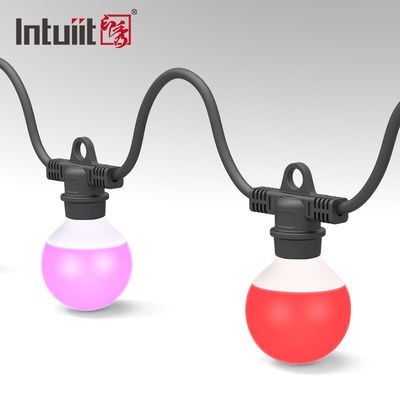 100% Dimmer Indoor Party String Lights With 60 Clear Globe Flame Retardant ABS Bulbs