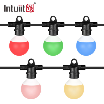 Full Pixel Control RGBW Globe String Lights For Restaurant