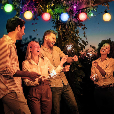 IP54 1x1.8W 5050 LED String RGBW dmx Smart Color Changing Tree Decoration Lamp Christmas Lights