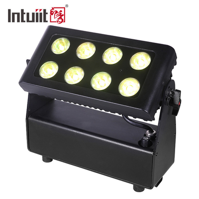 566lm LED Flat Par Light 8X15W Lighting Equipment Battery Party Dyeing Light