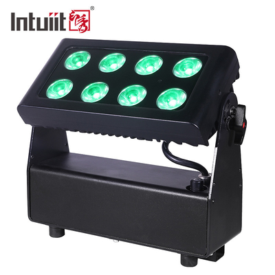 ROSH Battery Powered LED Stage Lights RGBWA + UV 6 In 1 RGBW Led Flood Spotlights DMX512