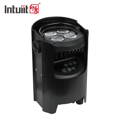 Rechargeable DMX Wireless Outdoor LED Par Light Battery Powered 4 In 1 RGBWAUV 4*12W  With IR Controller